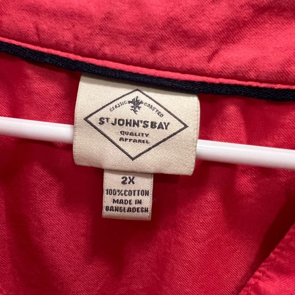 St. John's Bay - Coral Long Sleeve Blouse - Picture 3 of 4